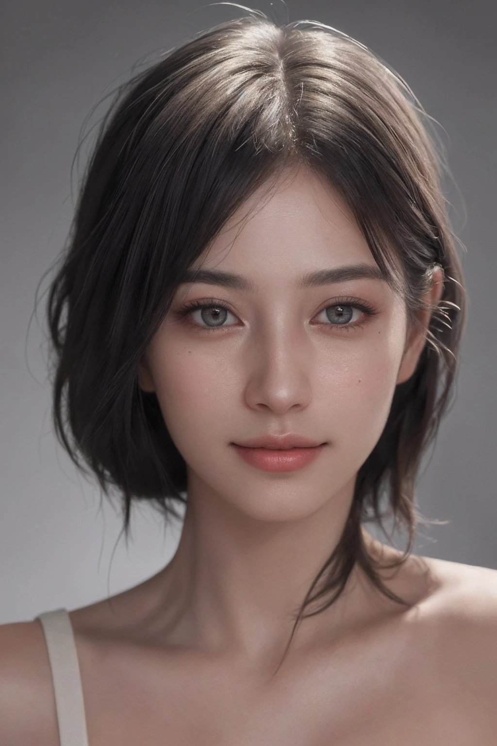 (best quality,4k,8k,highres,masterpiece:1.2),ultra-detailed,(realistic,photorealistic,photo-realistic:1.37),portraits,oily woman's face,oil painting,translucent skin,shimmering glow,meticulously detailed facial features,expressive eyes with long eyelashes,lush and plump lips,subtle highlights and shadows,enchanting smile,flowing hair,delicate brushstrokes,rich color palette,soft and warm tones,warm and diffused lighting,alluring atmosphere,ethereal beauty