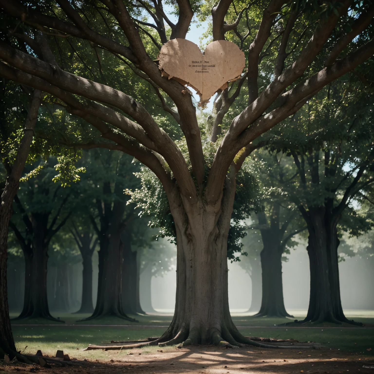 Make a cover for a book called the tree of broken hearts