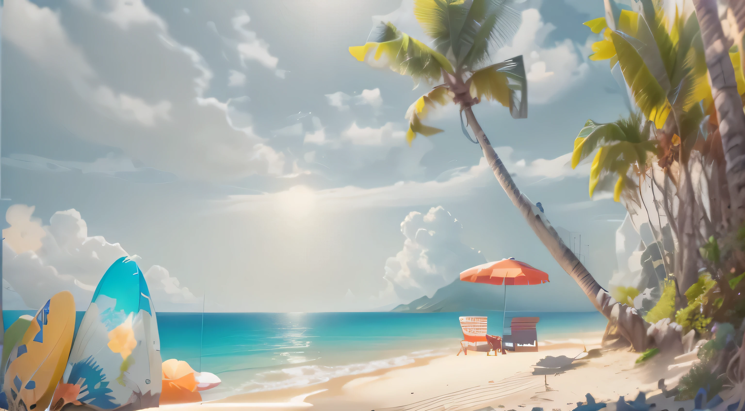 Photos of the beach,There are chairs and umbrellas, tropical beach paradise, beach background, tropical beach, beach environment, relaxing on the beach, it's relaxing on the beach, beach view, Beautiful and magical Palm Beach, at a tropical beach, seaside background, breath-taking beautiful beach, beautiful beach, serene beach environment, great beach