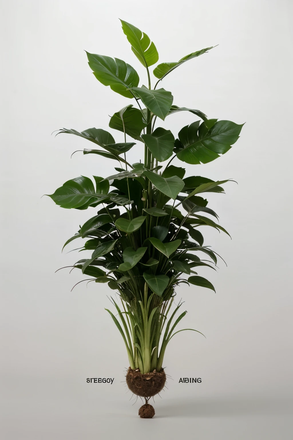 imagem desenhada. symptom of plant nutritional deficiency. technological and modern illustration.