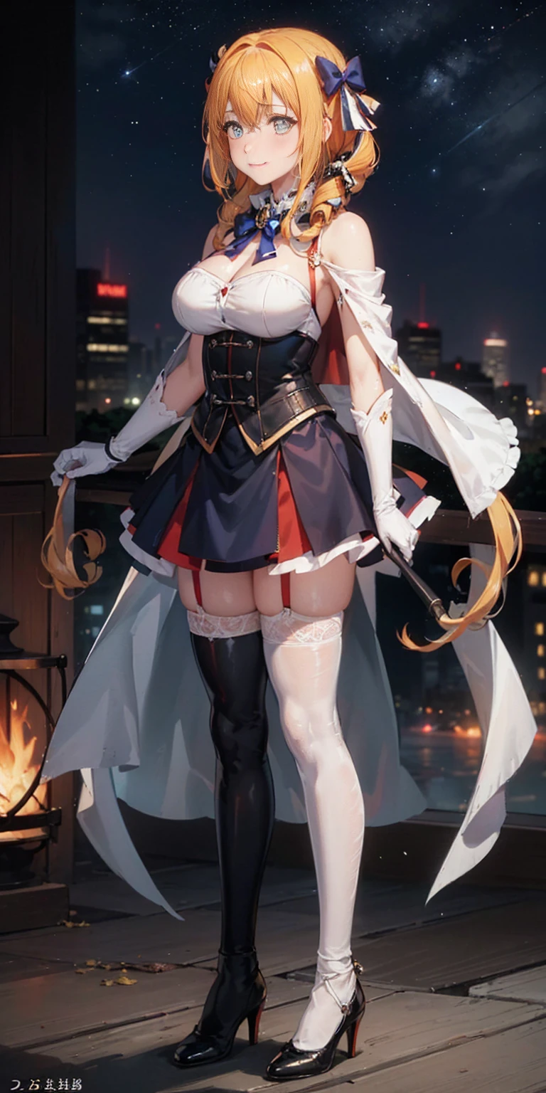 (8k, RAW photo, best quality, masterpiece, pixiv: 1.2),
(1milf, mage, magical girl, awe, brainwashed, blush, dark smile, standing: 1.2),
breast, thigh, heart-shaped pupils,
(blonde hair, shiny hair, drill hair, hair between eyes, blunt bangs: 1.2),
(blue princess dress, long skirt, puff sleeve, blue cape, white long gloves, big ribbon, tiala, white thigh high thights, pumps, jewely: 1.2), ((metalic satin)),
midtown, night, shibuya, shinjuku, tokyo, japan, ruanyi0263, lace, edgHauteCouture, magic circle,
