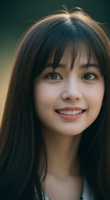 best quality, epic reality, ((in the pitch black darkness :1.4)), ((portrait:1.5)),(background: dark) High contrast度,glorious picture, Minimum illumination, lighting Face, she's comfortable, nothing to wear, , looks incredible, (8K, original photo, best quality),(epic reality:1.5), A woman, face,(delicate eyes:0.8),(looking at camera:1.4 ), (best quality), ( High contrast, Deep shadows),intricate details,cinematic,((skin:1.4)), (long darkhair:1.3), long hair, messy,(high dynamic range:1.5),detailed, color, upscale, masterpiece, original photo(20 years old, looking at the audience), beautiful, (Wearing a plain yellow shirt,), perfect, Nature, perfect composition, portrait, perfect face,Smileexpression, charming eyes, Bright details, Closed lips, (高skin細節),, (blue tint: 0.6), (sale: 0.8), (bloody: 0.7), Accent lighting, (backlight: 0.5 ), medium depth of field, Canon 5D, 50mm lens, F/4 apertures, (Super detailed, intricate details), sharp focus, soft color, 8K, absurd, 80mm, darkbackground, photography, Smile,Pinay, Filipino, Moderate.