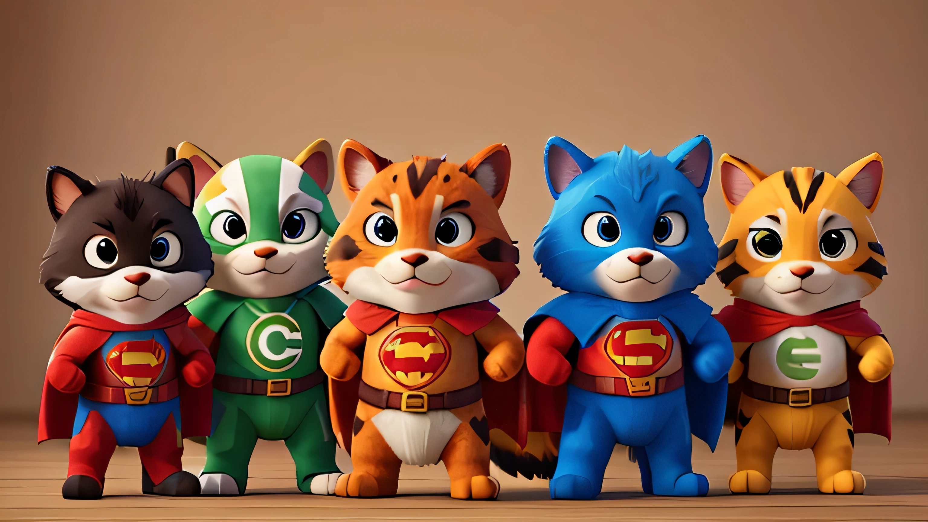 Make a banner with animals dressed up as superheroes.