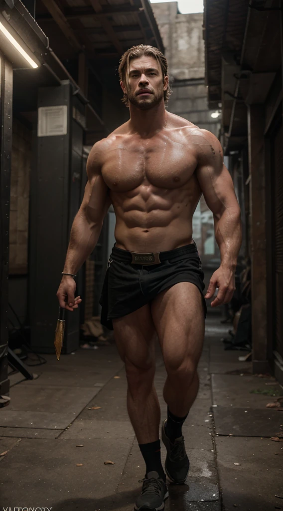 chris hemsworth from the huntsman winter's war as thorfinn from vinland saga, god of war, powerfully muscular heavy metal viking rogue,physique exudes strength and masculinity,fantasy action-adventure film, unreal engine 5, high definition, photorealistic, hd, 8k, cinematic, super-resolution, animated film, cinematography, atmospheric, highly detailed heavenly dramatic lighting, highly realistic cinematic lighting, volumetric lighting, photography, cinema, epic high dynamic lighting, hdr, extremely detailed, depth of field, dramatic lighting, vray, dramatic color grade, epic scene, by weta digital, by Wētā FX, by wlop, color grading, editorial photography, 32k, megapixel, prophoto rgb, diffraction grading, chromatic aberration, rgb displacement, scan lines, anti-aliasing, fxaa, txaa, rtx, ssao, shaders, opengl-shaders, glsl-shaders, post-processing, post-production, cel shading, tone mapping, cgi, vfx, sfx, insanely detailed and intricate,directed by peter jackson