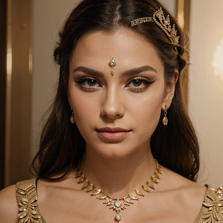 Qween pic, makeup with jewellery 