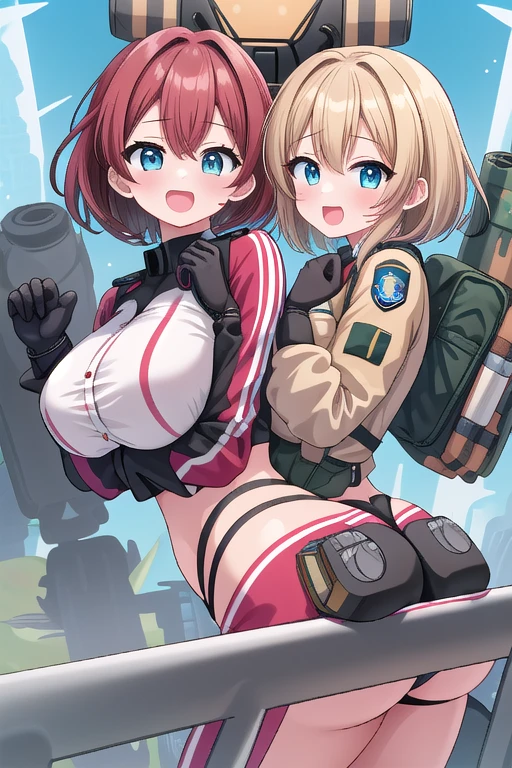 2 ragazze diverse viste da dietro,ass support,guardandole da dietro,large full ass,large full breasts,felice di stare con te,enorme culo,enormi tette,ultra-highres, ultra-detailed, best quality,perfect hands,2 ragazze,2 Titanfall 2 pilots uniform girls,hi-fi city background,2 girls,2 girls,horny face,horny pose,horny,hot face,happy face,:D,huge breasts,huge ass,breasts squezzed togheter
