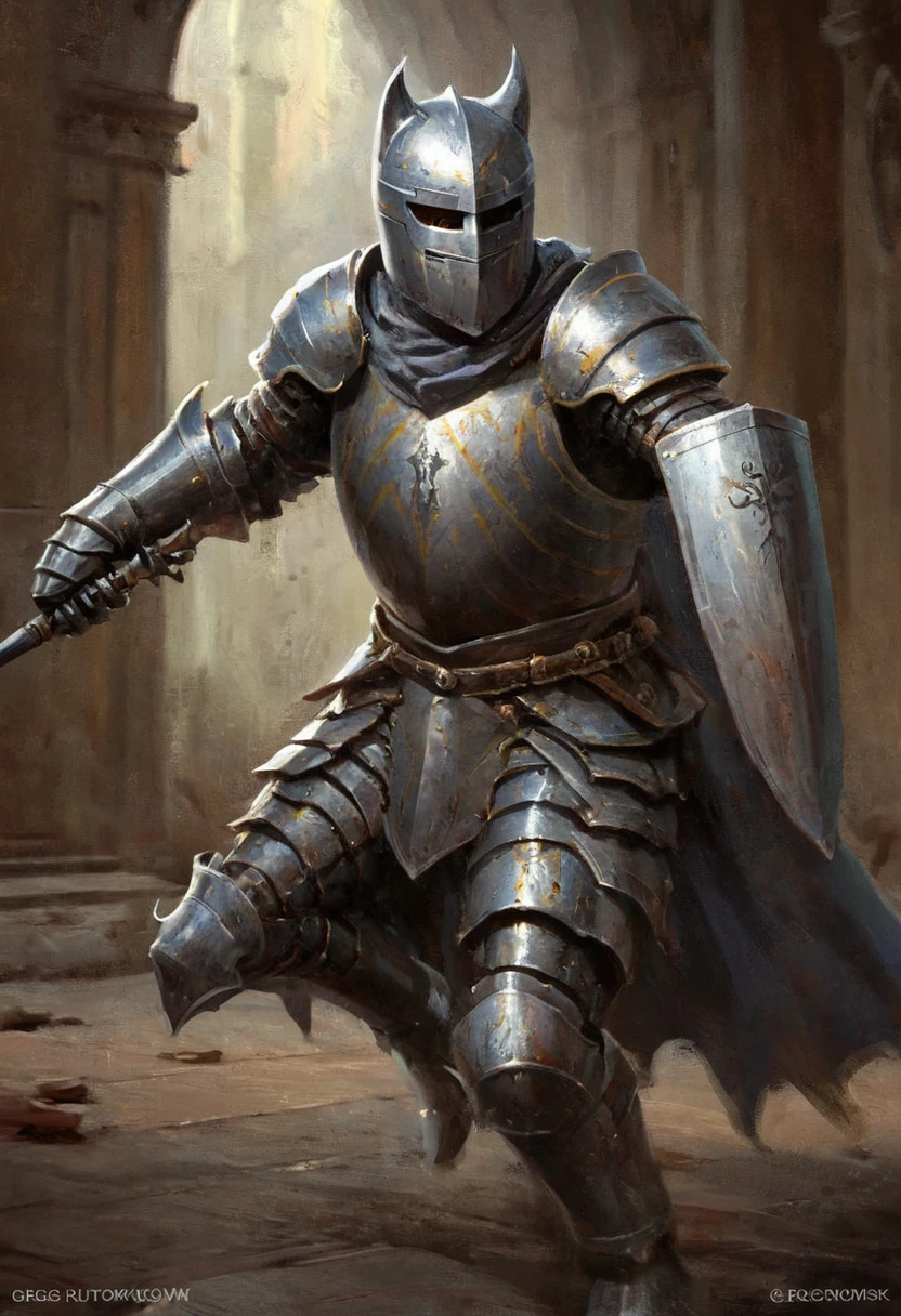 Cat Knight, by greg rutkowski, Motion Blur, best quality, masterpiece, very aesthetic, perfect composition, intricate details, ultra-detailed