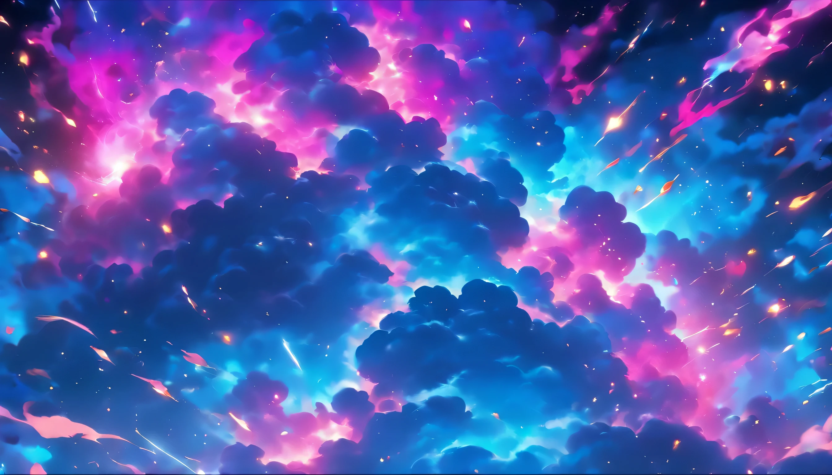 Nebulosa explosiva al fondo, fondo de pantalla amoled 8k , las almas gritan, ,nubes oscuras, fumar