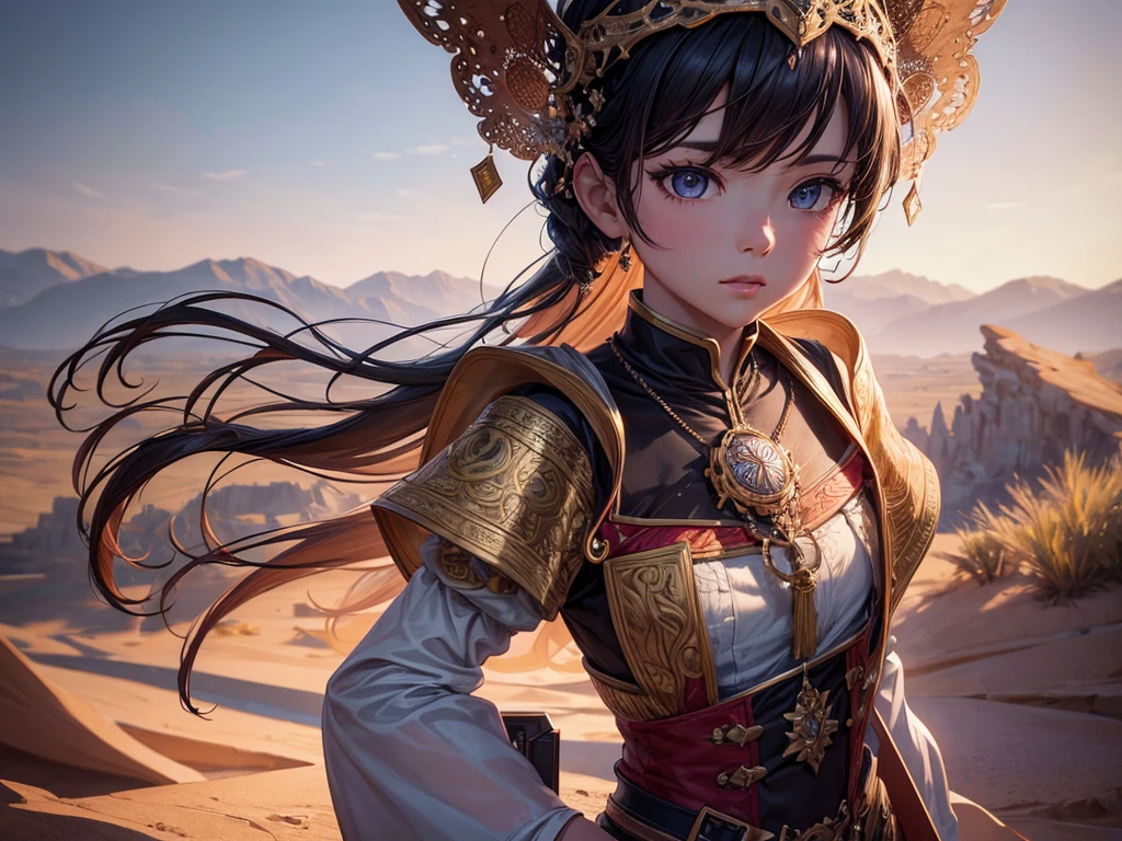 Masterpiece, best quality, high quality, extremely detailed CG uniform 8k wallpaper, flowering landscape, dry places such as empty desert, dearest, cunning, Mono Lake, Pu Tree, 3D digital painting, award winning photography, bokeh, depth of field, HDR, bloom, Chromatic Aberration, Photorealistic, extremely detailed, trending on artstation, trending on CGsociety, Intricate, High Detail, dramatic, art by midjourney
