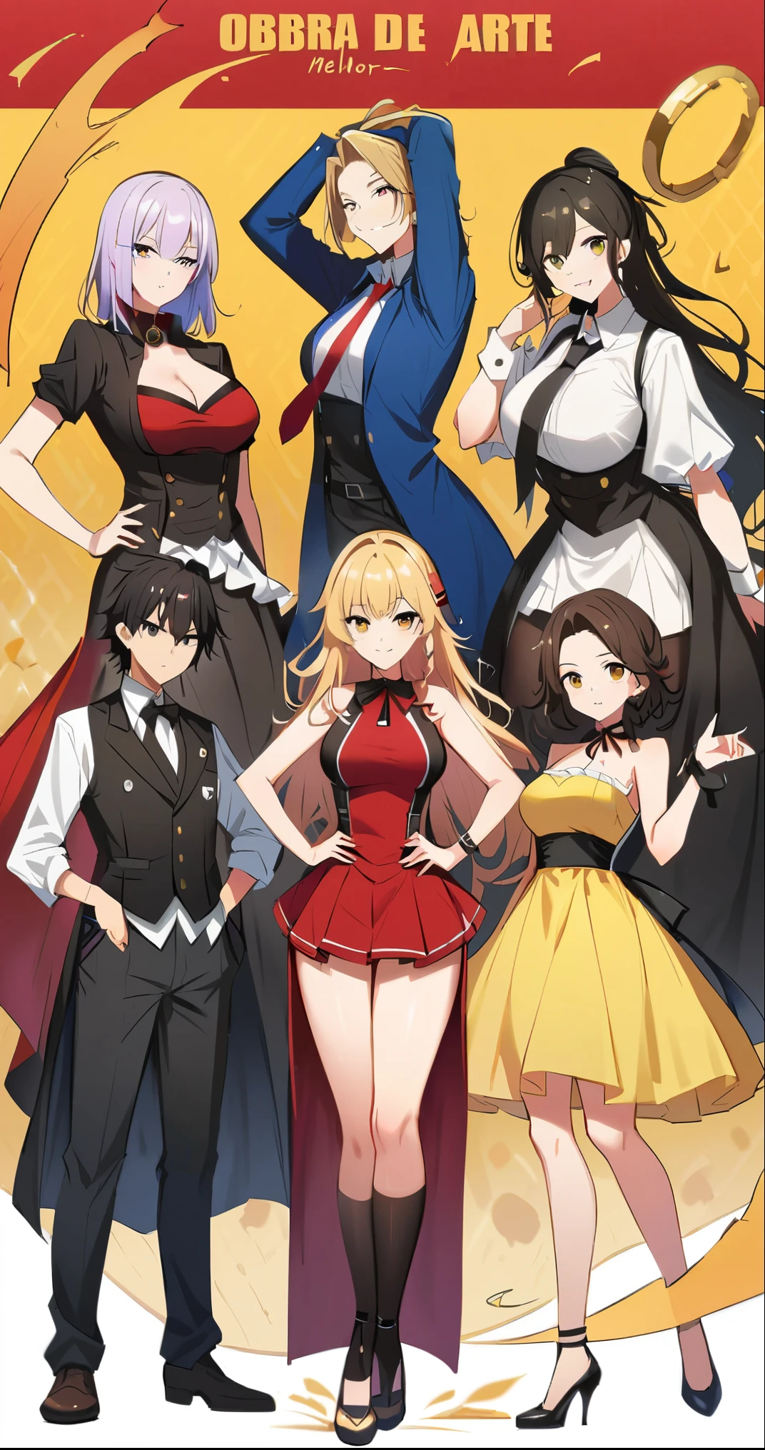 (obra de arte, Melhor qualidade:1.2), 1 garota, Sozinho,standing_dividir,
Yuuki come, cabelo longo,preto sleeveless short vest,saia rosa,preto