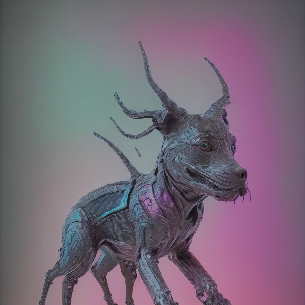 (samdoesarts:1.3), nvinkpunk, articules, horrifying techno-organic mutation (dobermann), portrait, backlighting, abstract, painting, painted by famous artist, ethereal, liquid, abstract, masterpiece, highly detailed, best quality, highest quality, realistic lighting, hyperdetailed, hyperrealism, colors, colorful, social clothing