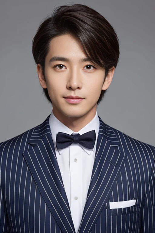 striped brown suit、 30-year-old handsome employee、Hair is neat.No short beard.no beard. (Super handsome S-class suit guy)、 Japanese 30-year-old man、 merchant、 Ultra-luxury set、 office、 Stand up in a suitSyoung handsome man、 Full body image、 (CG Unity 8K high-detail photos)、 (a very detailedSThe handsome guy in the class)、 (Photos are real)、 ((top quality))、 Super detailed、 (Masterpiece)、 Ultra high quality、 High、 audience、 gentleman、 very beautiful hair、 short hair、 bright photos、 As handsome as a model、 As handsome as an idol、 Luxury watches、 Eyes balanced looking at the audience with a slight smile