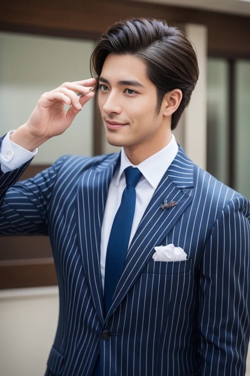 Striped suit