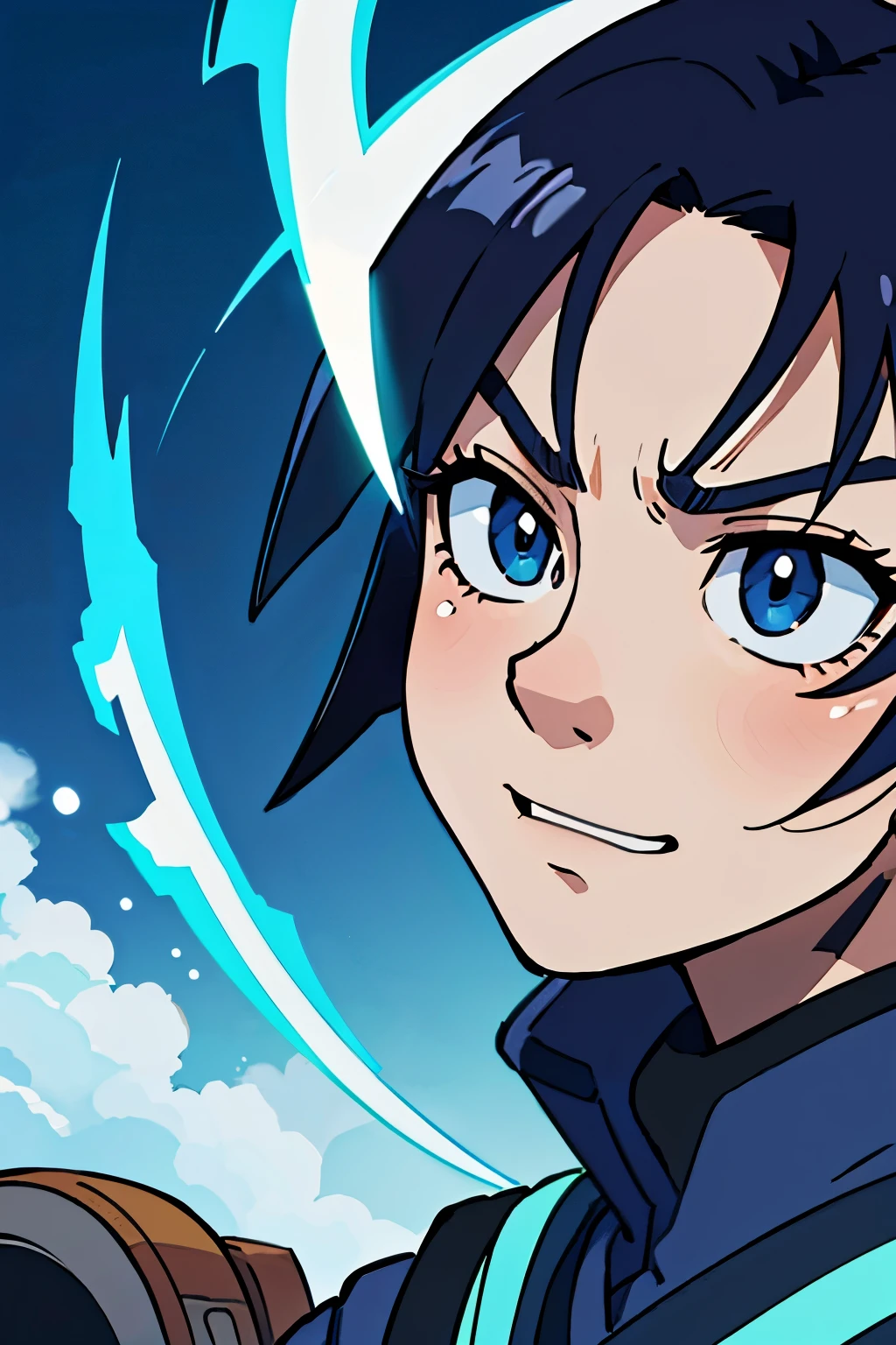 (Melhor qualidade:0.8),
(Melhor qualidade:0.8), perfect anime illustration, extreme close-up portrait of a fight between a hero and a villain