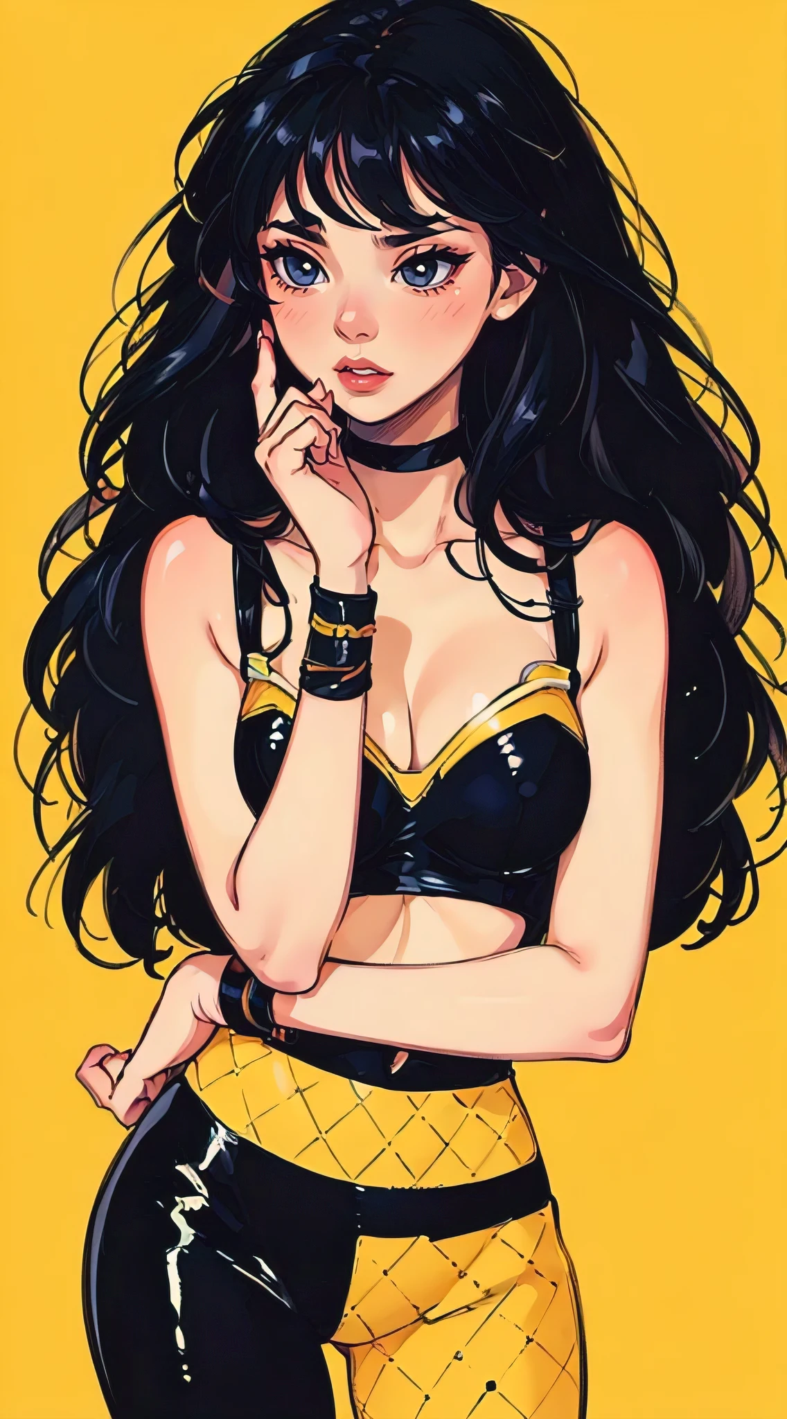 (best quality,4k,8k,highres,masterpiece:1.2),ultra-detailed,(realistic,photorealistic,photo-realistic:1.37),illustration by artgerm and gerald brom, attractive woman, perfect body, hyperfeminine curves, cute and playful pose, vibrant, expressive