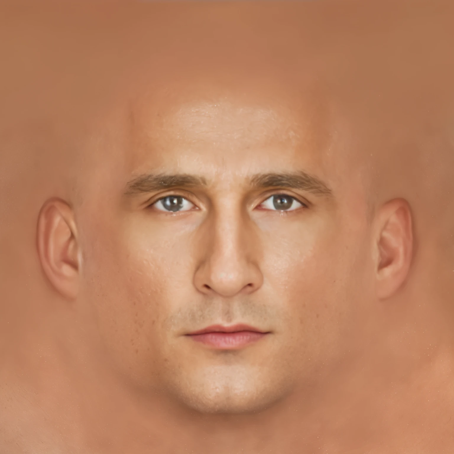 arafed man with a bald head and blue eyes, putin face, with detailed facial features, face as of dwayne johnson, realistically rendered face, face very realistic, human face realistic, hyperrealistic face, handsome symmetrical faces, generate realistic face, realistic face and body hybrid, photorealistic facial features, realistic human face, realistic facial features, face realistic