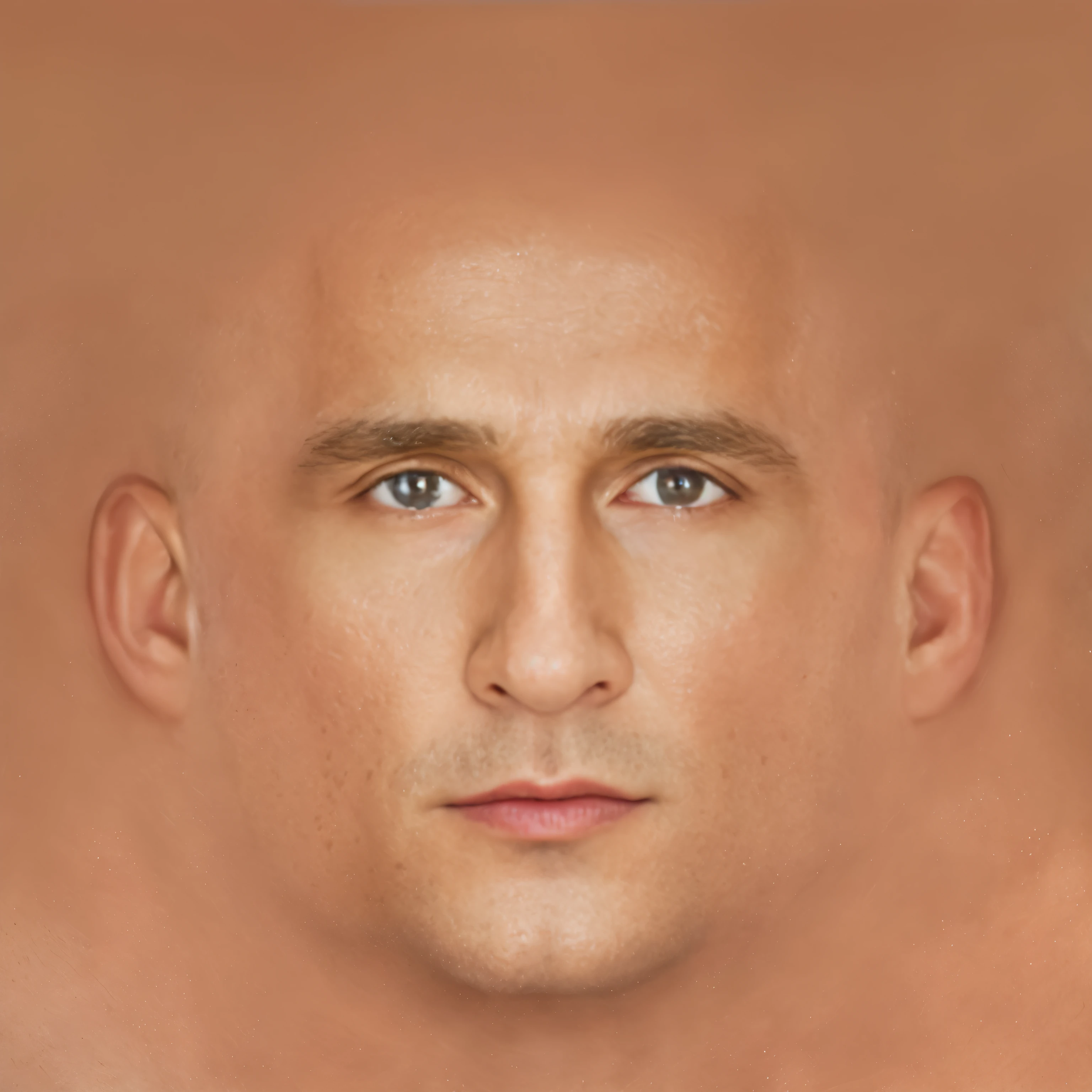 arafed man with a bald head and blue eyes, putin face, with detailed facial features, face as of dwayne johnson, realistically rendered face, face very realistic, human face realistic, hyperrealistic face, handsome symmetrical faces, generate realistic face, realistic face and body hybrid, photorealistic facial features, realistic human face, realistic facial features, face realistic