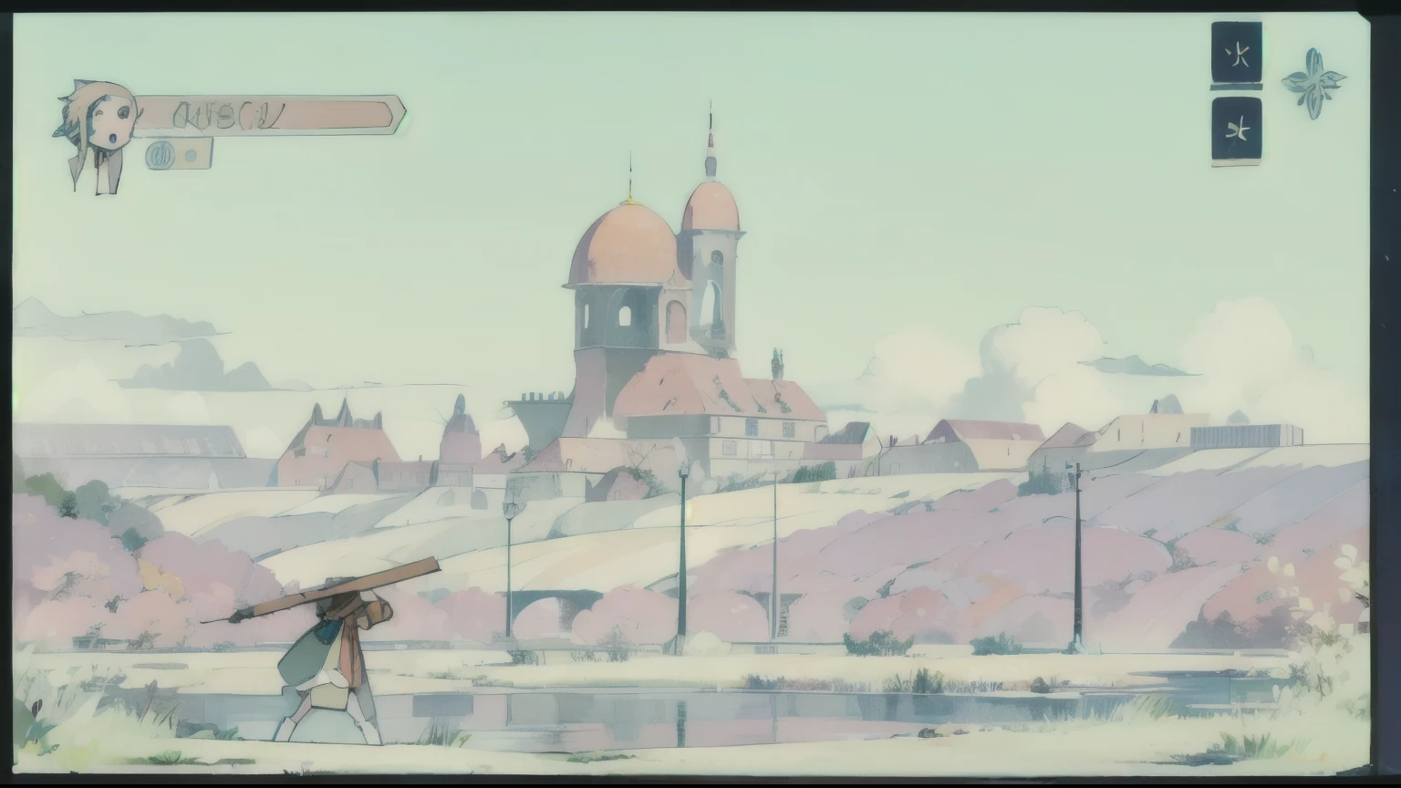 videojuego 2.5D platadorma descierto de fondo, ersonaje en primera antalla