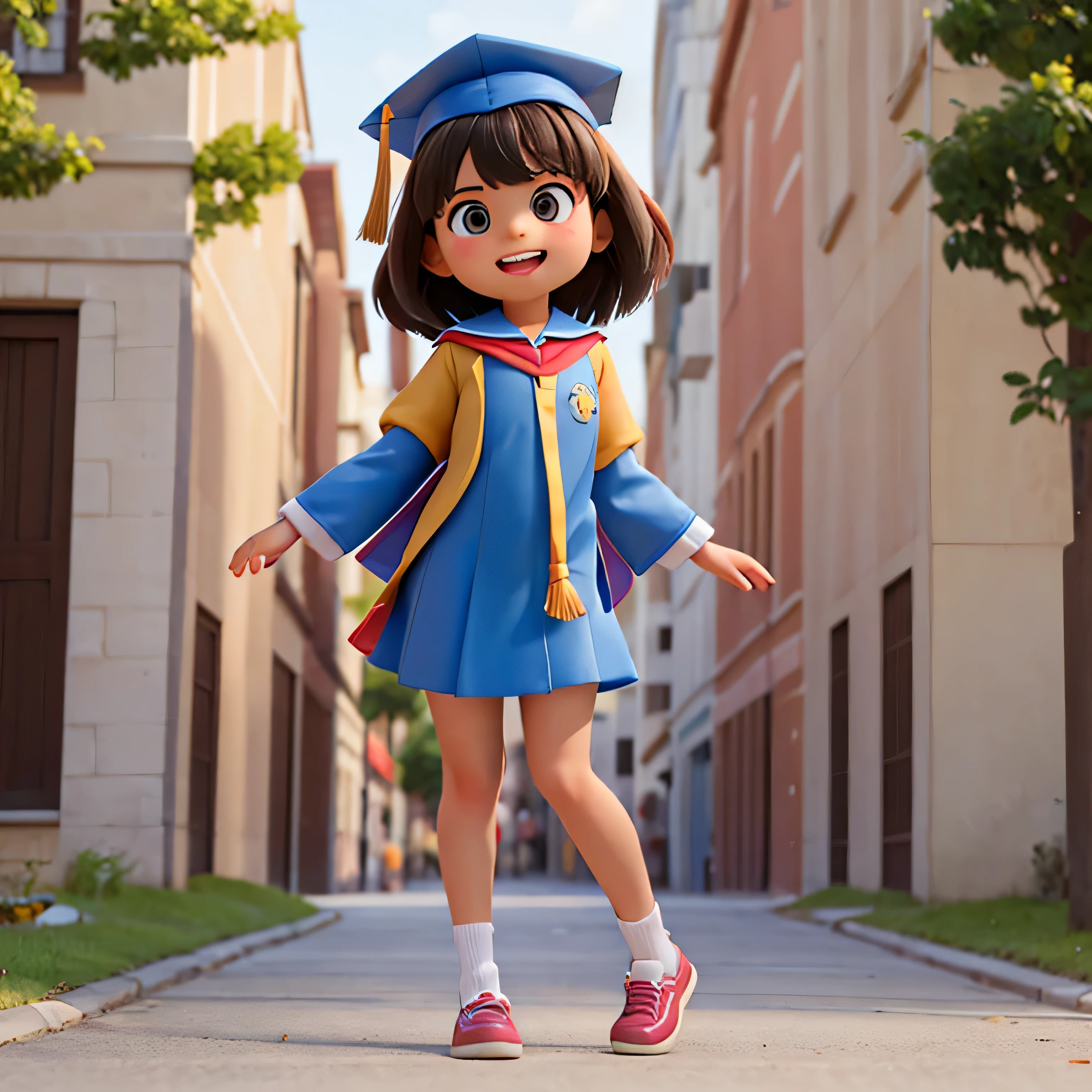 ((A ******boy runs with a school bag)), (Cute and innocent), (Simple smile), (Student dress-up), (Innocence and childlikeness), (Children's style), (High quality materials)，Ultra HD retina level，tmasterpiece，High-resolution display，super detailing，a realistic style，((Campus background))，Highlight the cute image and innocence of **************************。