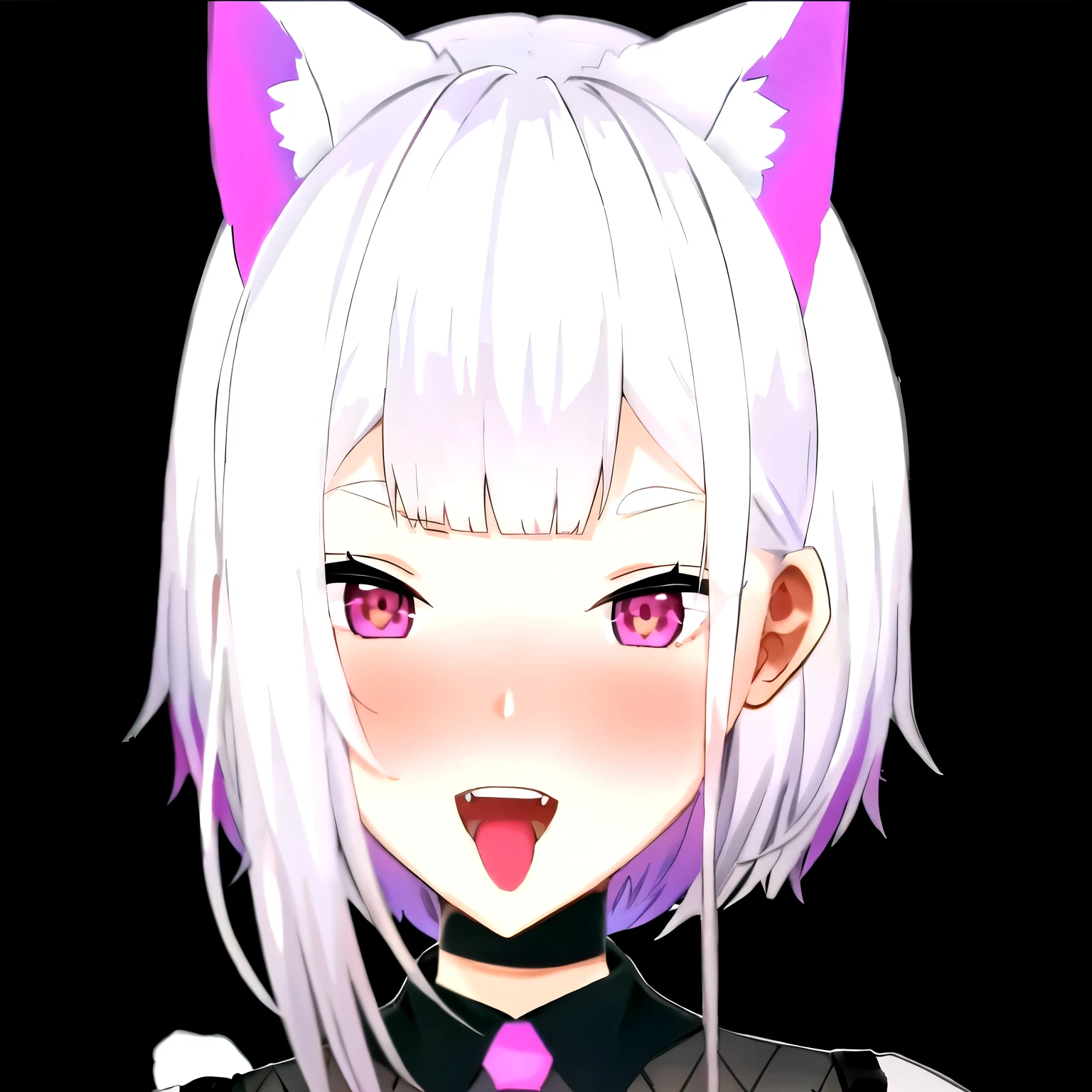 anime girl with white hair and purple eyes with a cat ear, anime catgirl, nekomimi, cute anime catgirl, anime girl with cat ears, white cat girl, anime cat, cat girl, catgirl, shikamimi, live2d virtual youtuber model, attractive cat girl, beautiful anime catgirl, girl with cat ears, anime moe artstyle