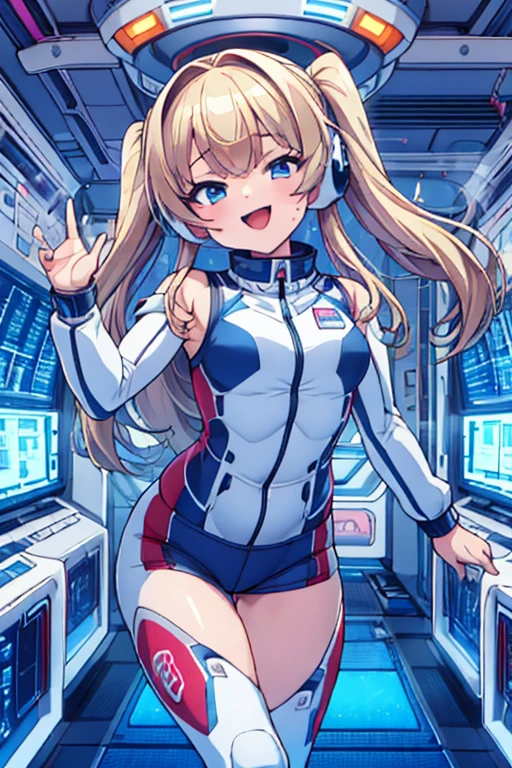 top-quality,Top image quality,in 8K,4K,masterpiece,ultra-detailliert,Beautiful,ultra-quality, best quality,high resolution, ultra-detailed,game cg,dutch angle,(acrobatic pose):5,jumping:5,(inside spacestation,)beautiful detailed eyes,five fingers,headphone,nsfw,a beauty girl,(astrovest):5,(track uniforms),wet,(steam:1.5),Running form,open open mouth,(blonde hair),(long hair):2,Navel,space_station_interior, exercise_room, futuristic, high_technology, zero_gravity_exercise_equipment, high_resolution_landscape, sleek_design, minimalistic, 8K_resolution, game_cg_style, Dutch_angle, detailed_character, track_uniform, perfect_running_form, intense_expression, detailed_eyes, determination, steam:1.5, beauty, strength, five_fingers, visible_navel, open_mouth, ultra_quality, high_resolution, ultra_detailed,astrovest