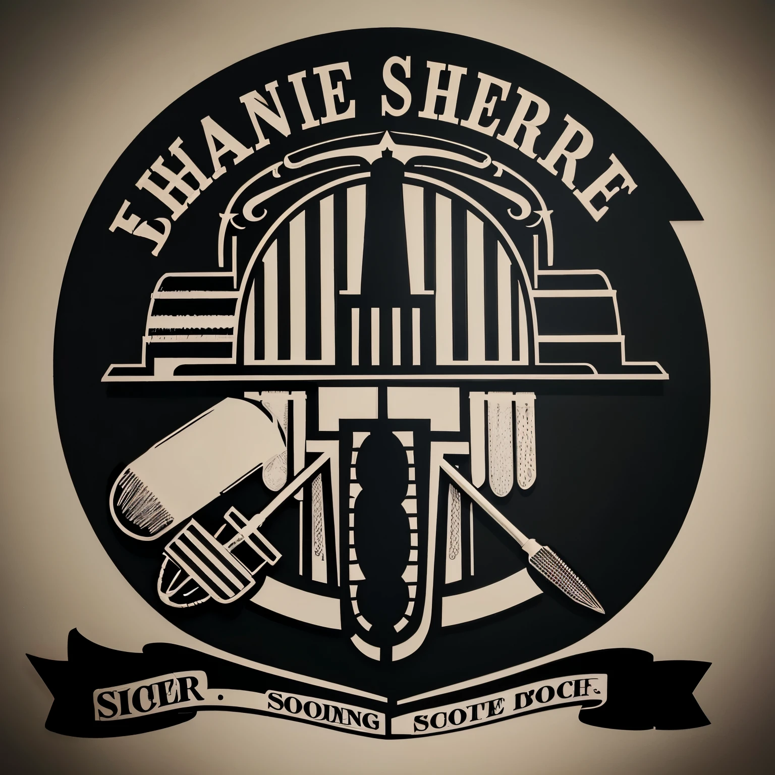 Logo for barbershop that is elegant