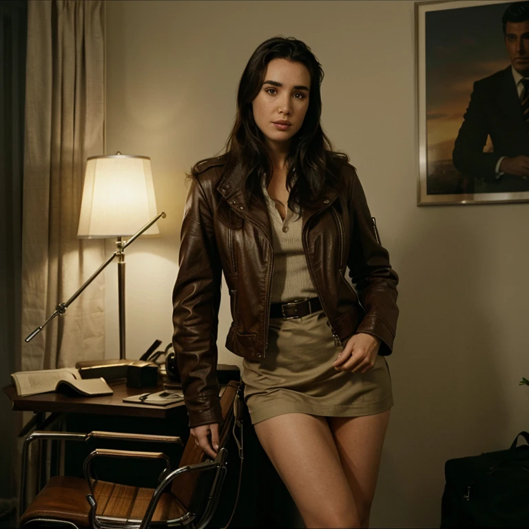 Jennifer Connelly dressed as an aviator