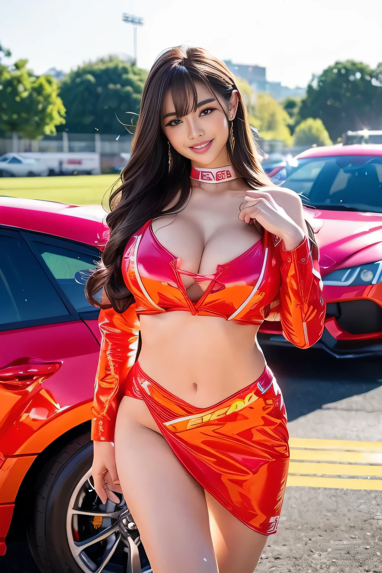 8K, masutePiece, highest quality, realistic pictures, Super detailed, camera flash、neon、large crowd、audience、emperor shape、drag race、night、racing circuit、racing car、Lower school year、large crowd of people、audience、smile、 3 girl, Asian, sports body, realistic skin texture, long hair, （Cylace queen long boots：5.0）、(chest:1.0), (smile:1.0), look at the viewer, (Close-fitting car racing suit),(Wide open chest:1.5), (sexy pose),(no helmet), movie lighting, face focus, fine eyes, detailed face, bright face, Night Beginning, Red racing car on backgRound、masutePiece, 超A High resolution, (realistic:1.4), 8K, Raw photo, highest quality, detailed shadow, wonderful, finely, official art, absurd, sharp focus, (a light light falls on your face:1), (volume lighting:1.4), (light shines on your face:1), buckshot, (Bokeh:1.5), (cowboy shot:1.3), (from below:1), looking at the viewer,Cypage queen long boots、spread your legs、wet and shiny body、 Or colorful hair、(((daRk bRown skin beauty)))、camera flash、neon、large crowd、audience、form the emperor、drag race、R、Lower school year、large crowd、audience、smile、 (ejaculation on body:1.8)
(standing with spread your legs:1.3), (stand upright:1.5),Moderately (Length to chin:1.2) Wavy champagne blonde hair, (Super detailedな,detailed face,fine eyes,fine skin,shiny skin:1.2),detailed background,(8K, highest quality, Raw photo),(masteRPiece:1.4),(High resolution:1.4),NSFW,
(1 person:1.6),(1 Japanese girl:1.2),hetero,,high angle,stunning face,Idol,beauty,cute,
break,(gRid girl:1.2),(Motorsport Model:1.3),at racing circuit, thin, dynamic pose,flashy costumes,(colorful clothes:1.3),closed my eyes,
break,Titty fuck,laRge chest, (Circuit field:1.5),F1,On the circuit track,closed my eyes,(bird&#39;s eye view:1.2),((Autoshow：2.0)),((Motor show：2.0)

Break 1 girl, (Huge chest:1.2), (cleavage:1.2), (Light bRown Moderately haiR), straight hair, bangs, (uptuRned chest:1.4), Pi_girl, (18-year-old:1.7), (**** face:1.5), (embarrassing:1), smile, (open your mouth:1.3),
break  (i-Roll-Up Costume:1.6), (:1.1), (NSFW:1.5), ((Autoshow：2.0)),((Motor show：2.0)
