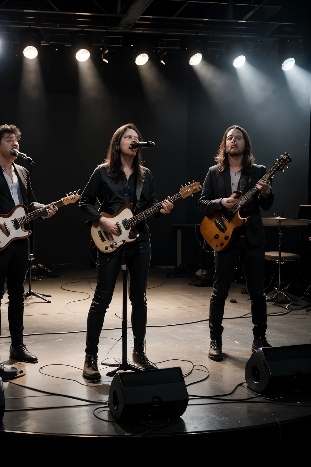 Image of a musical band with 4 musicians