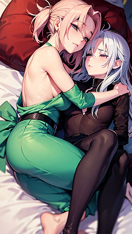 sexy picture od haruno sakura and yamanaka ino sleeping together