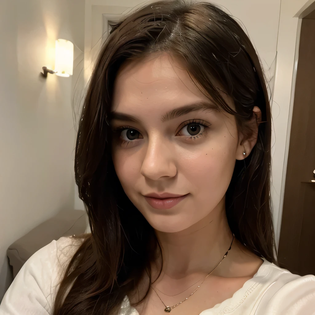 cute 25 year old girl, as if it were a selfie