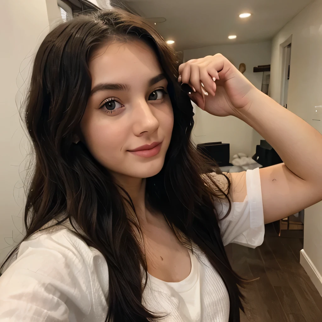 cute 25 year old girl, as if it were a selfie