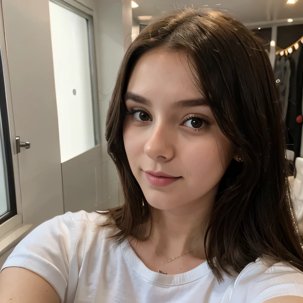 cute 25 year old girl, as if it were a selfie 
