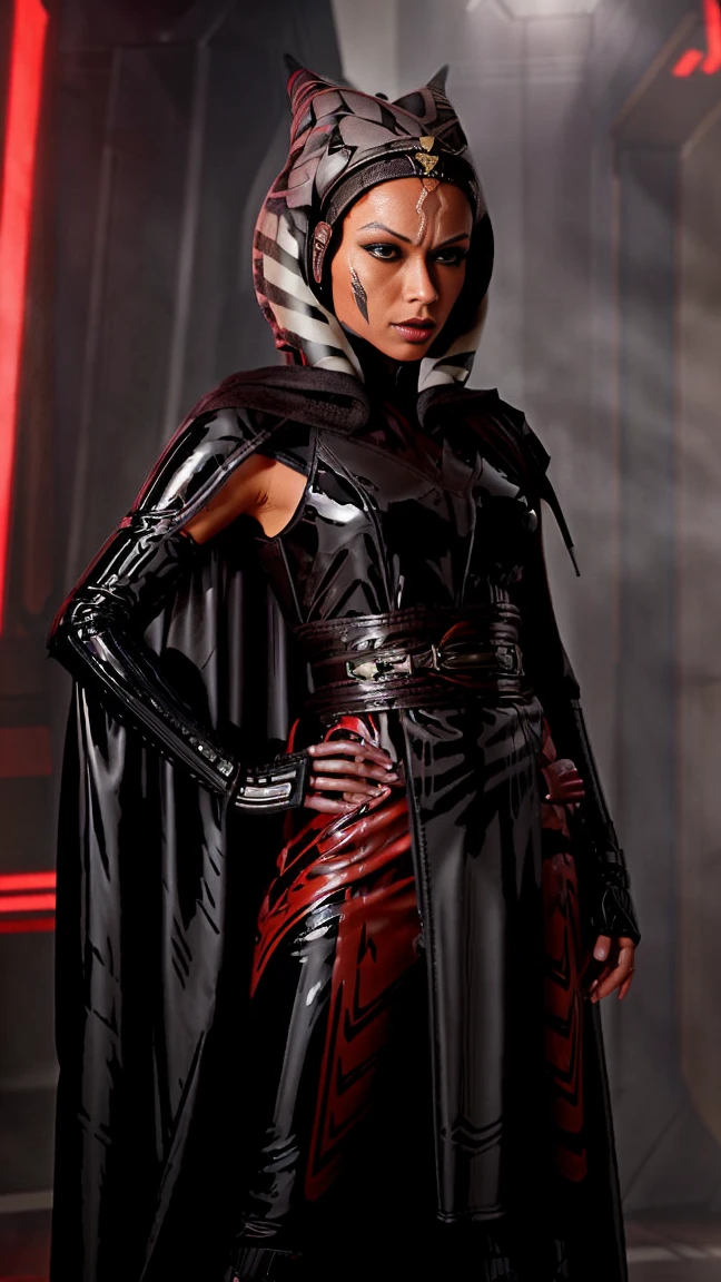 AHSOKA Brainwashed by the GALACTIC EMPIRE. (((WEARING SEDUCTIVE LATEX))) 
