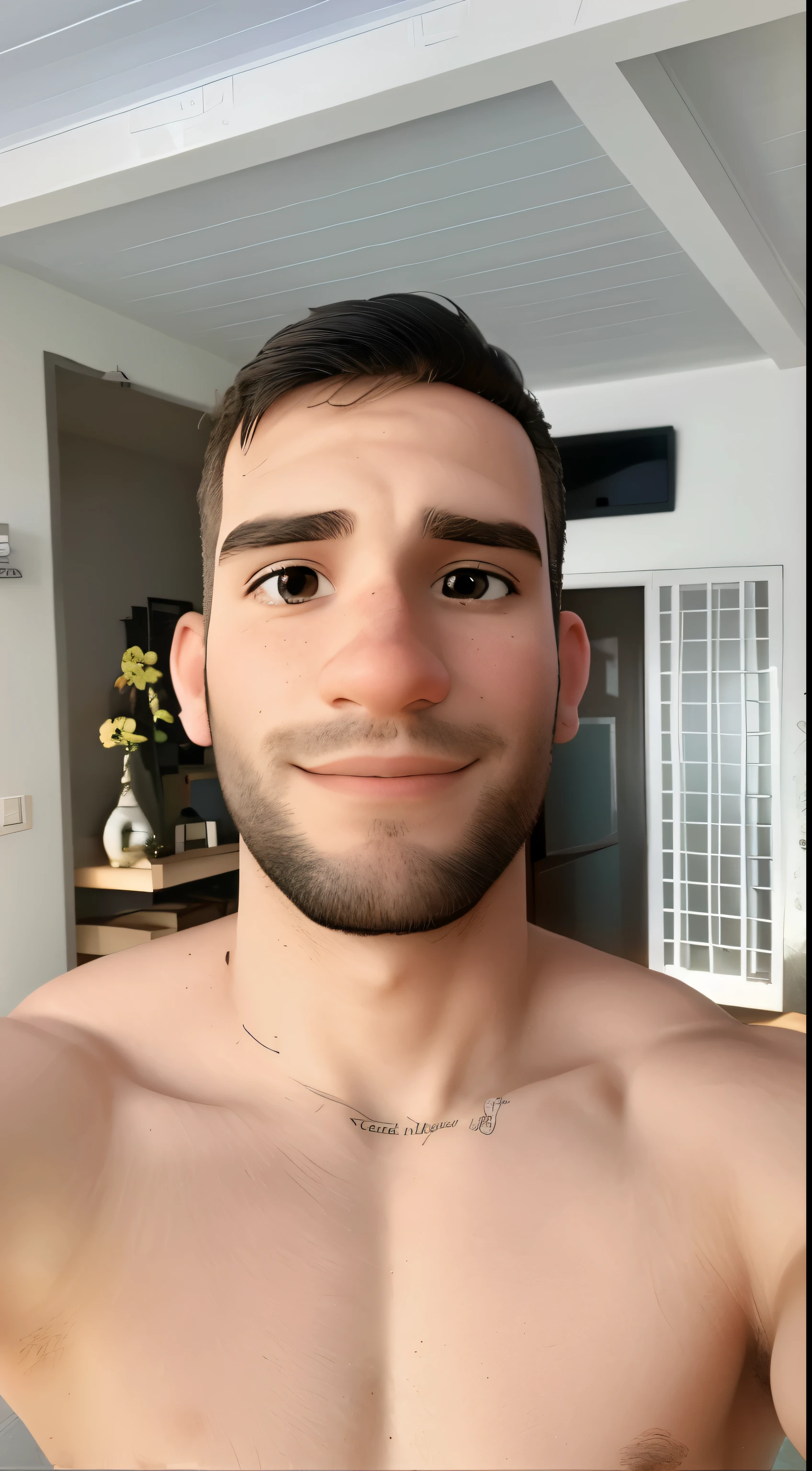 homem tirando selfie
