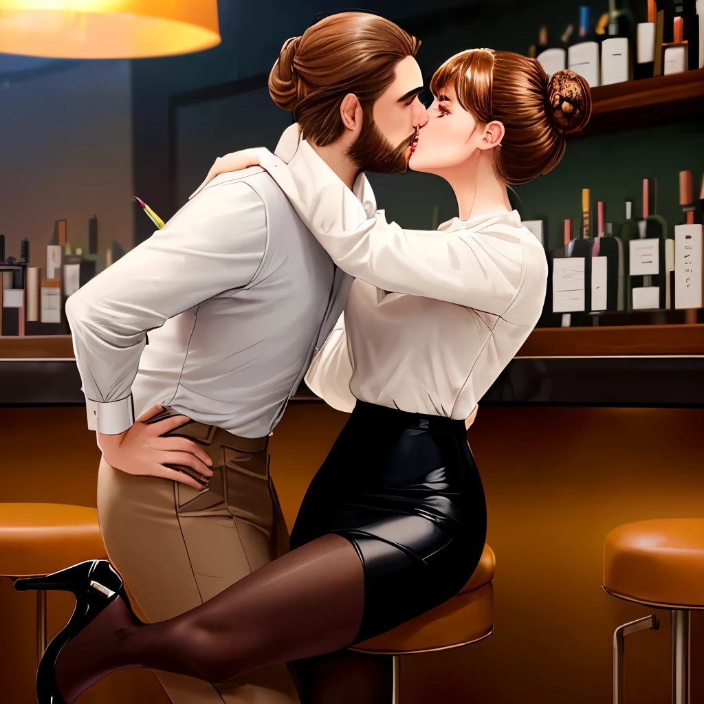 clipart, pub, sexy, Man And Woman