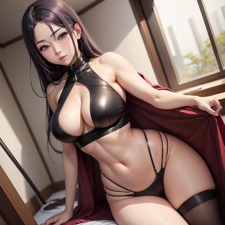 Tsubaki de saimin seishidou, sexy, postura sexy y provocativa, imagen de cuerpo entero