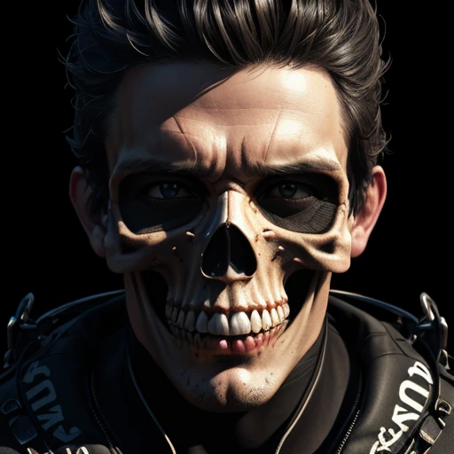 official art, unity 8k wallpaper, ultra detailed, aesthetically pleasing, High quality, masterpiece, best quality, Punk skull with red mohawk, 1man, wide open mouth, detailed teeth, empty eye sockets, black and white graphic style, high contrast, (best quality, 4k, 8k, high resolution, masterpiece:1.2), ultra-detailed, (realistic, photorealistic, photo-realistic:1.37), HDR, UHD, sharp focus, flat illustration, bold lines, (punk, rebellious, aggressive:1.2), cool color tones,