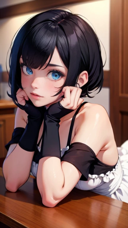 Masterpiece, extra high resolution, ultra -detailed, Beautiful European girl, black hair, short bob cut, Amazing blue eyes, White Skin Skin, red-lips, blushful, gentle look, sorceress, Amazing face, The Amazing Mavis Dracula, realisti, Black Dress, striped socks , Beautiful, the perfect body, Striped Thighhighs, Bulma, (on your feet:1.2), 1girl, white hair, accurate anatomy, fellatio, looking up, looking at viewer, rolled eyes, sloppy, blowjob, nice cock, big dick, saliva, all the way to the base, beautiful, stunning, pov crotch, hair ornament, unique hairstyle, cute tall tall tall tall tall tall tall, e, exposed breasts, medium breasts, struggling, light-skinned male, 1girl, masterpiece, irrumatio, oral, heart-shaped pupils, penis, rolled eyes, forced, masterpiece, Oral sex, (hyper realistic), (realistic), 1, best lighting, perfect illumination, (best illumination), (best shadow, best shadows), highres, ultra-detailed, 8K, UHD, highest quality, masterpiece, best quality, (ultra realistic), ultra-detailed, sharp image, (highly detailed face, (ultra detailed face)), (realistic mouth, realistic teeth, detailed hair, detail irises), (portrait:1), sidelocks, solo, swept bangs, large breasts, ((pov blowjob)), (((pov deepthroat))), ((((single girl)))), ((((single penis)))), ((((one penis))), ((((1 penis)))), (eyes rolling backwards:1.2), (deep throat),
