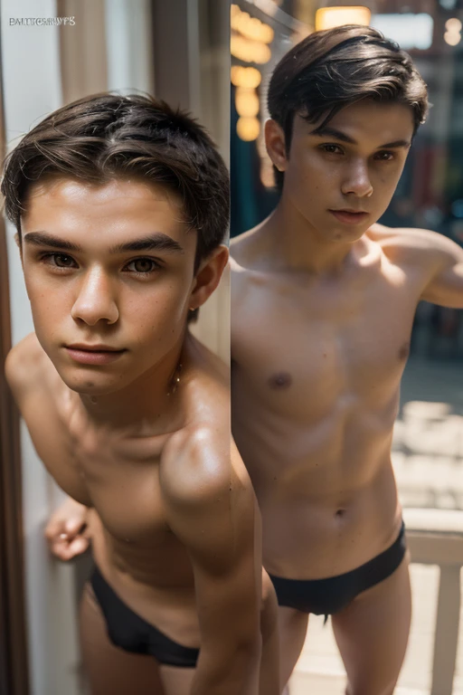 Full body RAW photo, wearing a detailed ankle bracelet, dynamic pose, photography, photorealistic, Bold RAW photo, skinny age boy ((sexy twink)), 18 years old, looking down, naked torso, low camera angle, bottom view, bottom view, intricate, detailed, stunning, fine details, very detailed face, sensual, evocative, extremely detailed eyes and face, piercing look, muscular body, perfect center, nikon d850 film, lens, porter 400 1.6, rich colors, ultra-realistic texture, spectacular, bright, popular at art stations: zinc up to 800 (face transparency: 1.5), anatomical masterpiece, light from the window, model style, Intricate, high detail, clear focus,