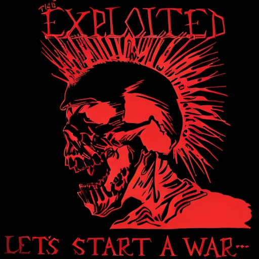 official art, unity 8k wallpaper, ultra detailed, aesthetically pleasing, High quality, masterpiece, best quality, Punk skull with red mohawk, side view, 1man, looking left, wide open mouth, detailed teeth, empty eye sockets, black and red graphic style, high contrast, (best quality, 4k, 8k, high resolution, masterpiece:1.2), ultra-detailed, illustration, HDR, UHD, sharp focus, bold lines, (punk, rebellious, aggressive:1.2), cool color tones, lineart