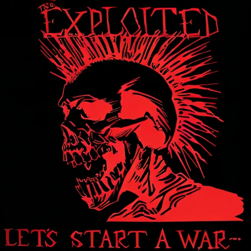 official art, unity 8k wallpaper, ultra detailed, aesthetically pleasing, High quality, masterpiece, best quality, Punk skull with red mohawk, side view, 1man, looking left, wide open mouth, detailed teeth, empty eye sockets, black and red graphic style, high contrast, (best quality, 4k, 8k, high resolution, masterpiece:1.2), ultra-detailed, illustration, HDR, UHD, sharp focus, bold lines, (punk, rebellious, aggressive:1.2), cool color tones, lineart