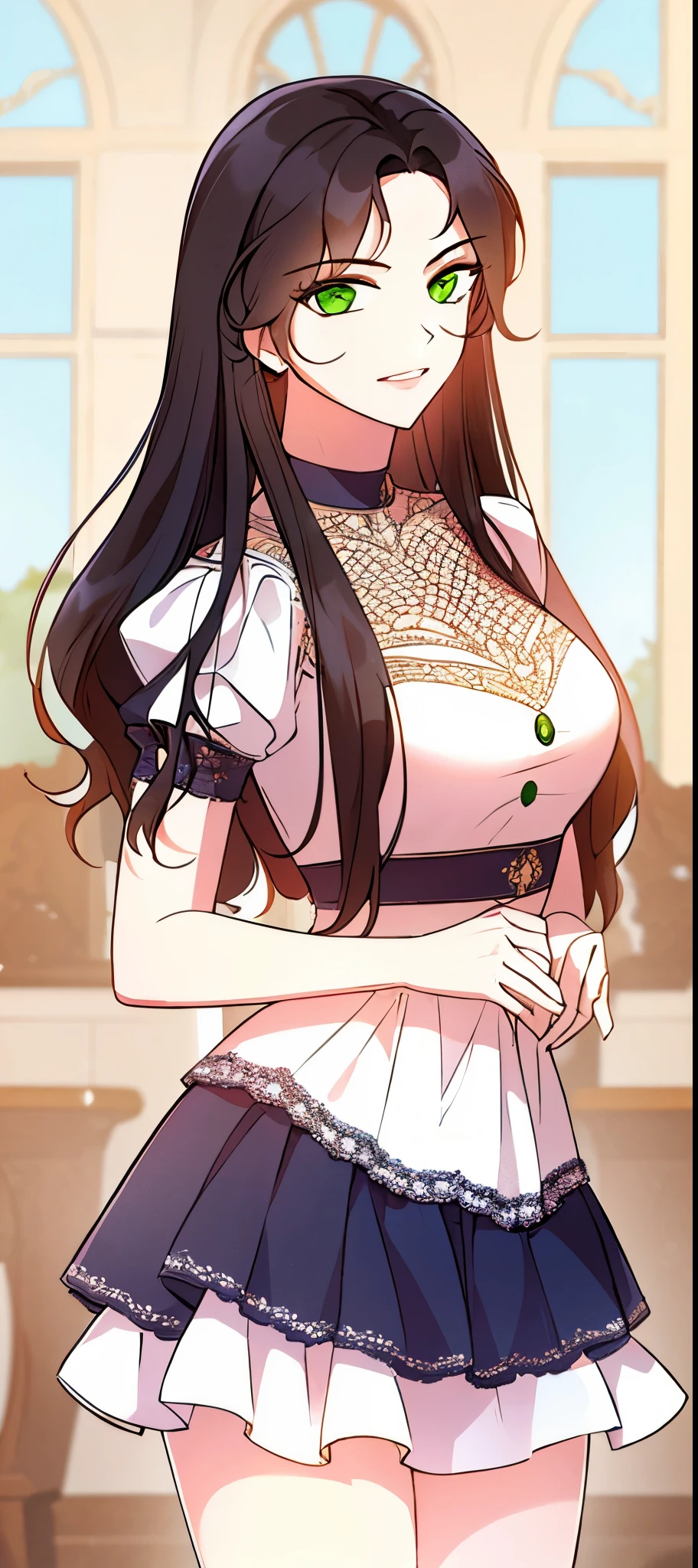 Mulher bonita sentada na cadeira, pernas cruzadas, mulher de vestido bonito, vestido de princesa, mulher maquiada, mulher nobre, aristocrata, beleza excepcional.