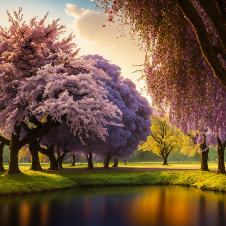 A breathtakingly detailed digital painting captures the Universidad campus in all its glory, showcasing the ethereal twisted and weird old plum trees that line the pathways. The scene, rendered in diorama macro photography, transports you to a late autumn afternoon. The warm hues of the setting sun cast a soft glow on the landscape, creating a dreamlike ambiance. As you explore the artwork, you can almost feel yourself lying in a white cloud wonderland, surrounded by the liquid clouds that seem to envelop the entire scene. The air is filled with a delicate fragrance, as the plum trees emit spore clouds, adding an otherworldly touch to the surreal water art that adorns the campus. Despite the passage of time, the badly damaged walls of the ancient buildings