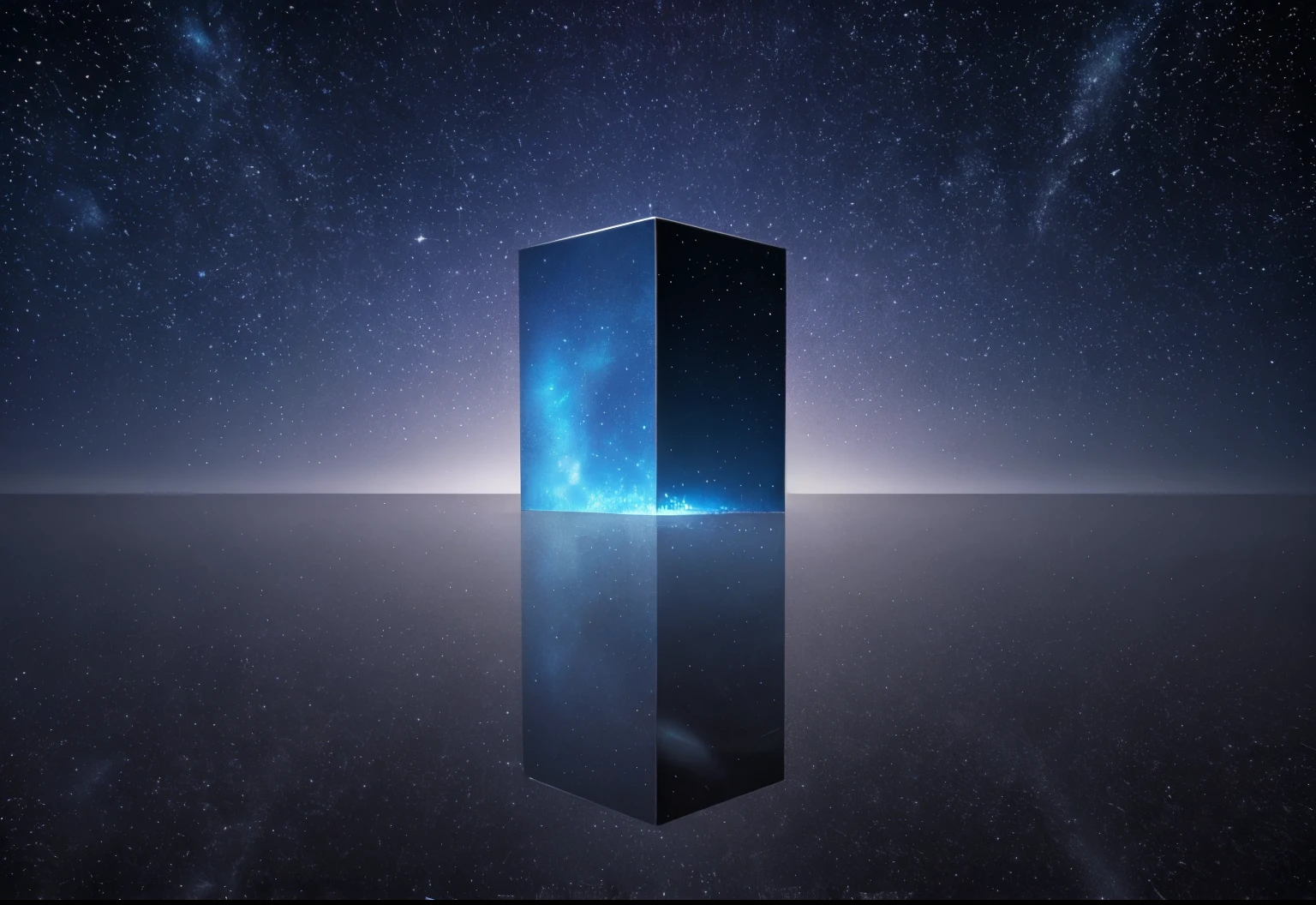 space, dreamlike, symbolism, surrealism, symbol, surreal, abstract, texture, concept art, 8k, shadowed, atmospheric, stars --uplight, square, (perfect square), (mirror), square, water, aquarium