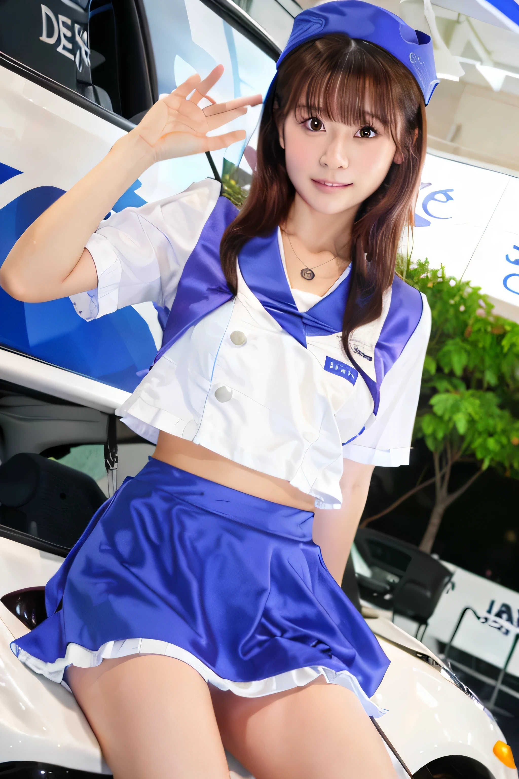 Asian woman in uniform sitting on a bench, JK uniform, wearing Japanese , Japanese girl uniform, Japanese , wearing, wearing , (((ＢCup Chest)))、(((I&#39;thin)))、Cute woman 24 years old、
(((small breasts)))、(((thin)))、(((8 life size)))、girl in uniform, magic , seifuku, cute high school girl, hyperrealistic , a hyperrealistic , realistic , magic 、(((Skirt flip)))、cute female teenager
(((spread your legs wide)))、(((thighs)))、