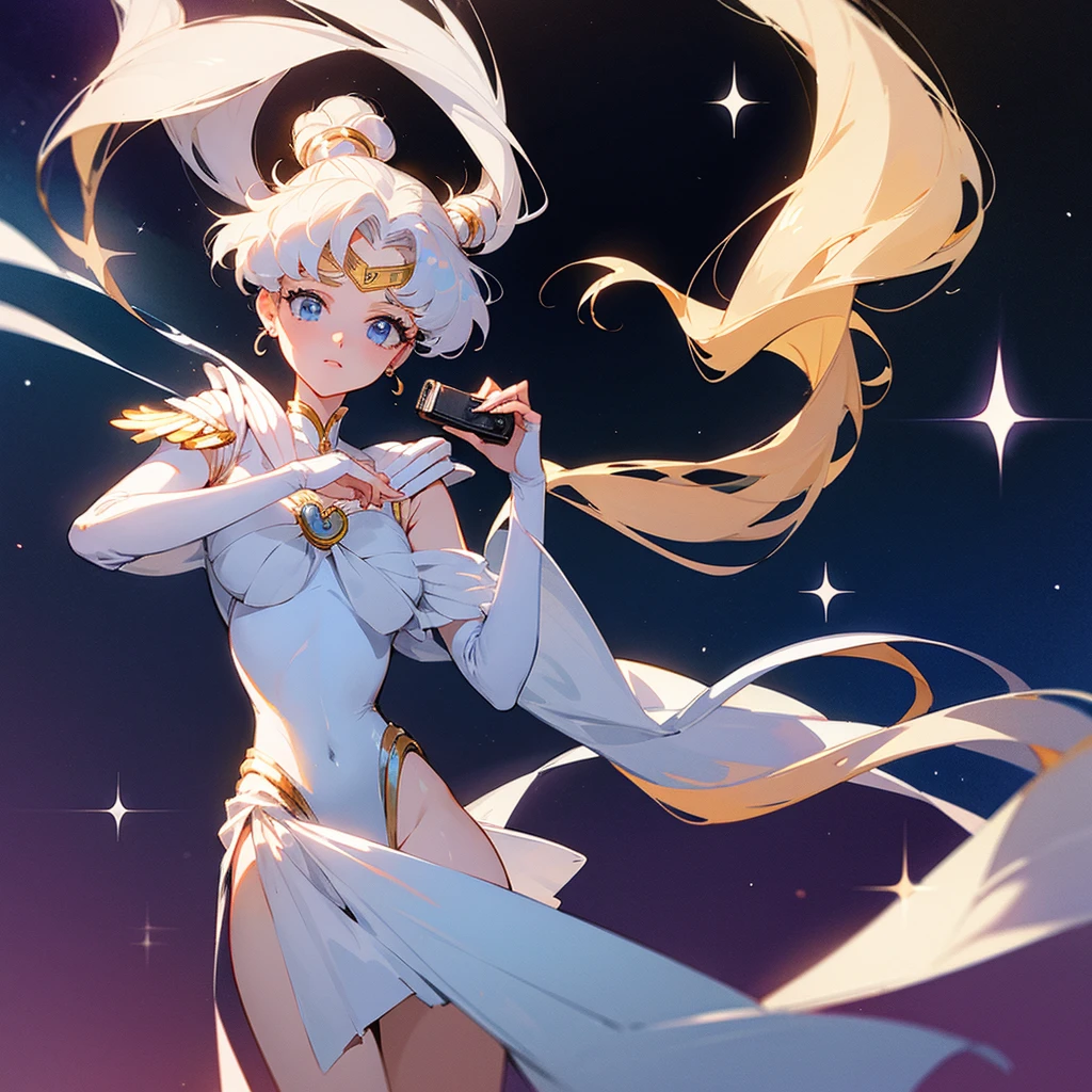queen serenity,sailor moon, taking a photo, posing,