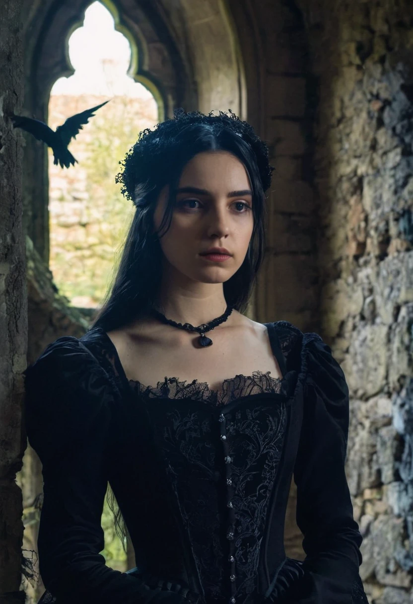 A young gothic woman who lives in an abandoned castle and communicates with the spirits that live there.