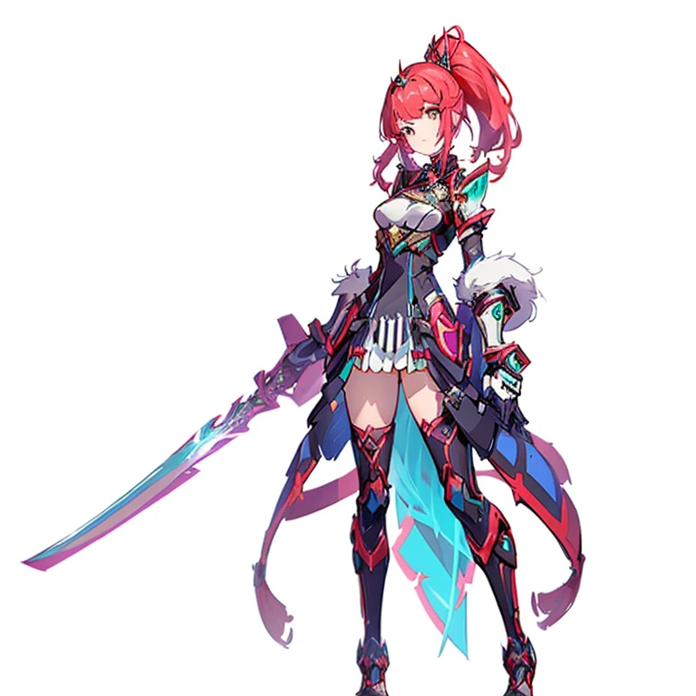 a close up of a person with a sword and a dress, cushart krenz key art feminine, mechanized valkyrie girl, katana zero video game character, style of duelyst, official character art, ayaka genshin impact, armor girl, female protagonist 👀 :8, from arknights, cyberpunk anime girl mech, ayaka game genshin impact