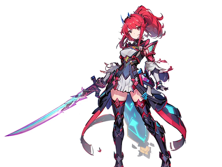 a close up of a person with a sword and a dress, cushart krenz key art feminine, mechanized valkyrie girl, katana zero video game character, style of duelyst, official character art, ayaka genshin impact, armor girl, female protagonist 👀 :8, from arknights, cyberpunk anime girl mech, ayaka game genshin impact